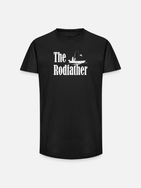 Rodfather Angler Tee Graphic - Long Fit Men's T-Shirt - black
