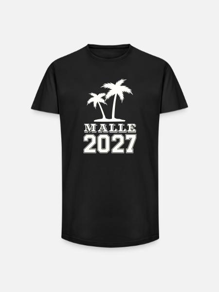 Malle Island 2027 Graphic - Long Fit Men's T-Shirt - black