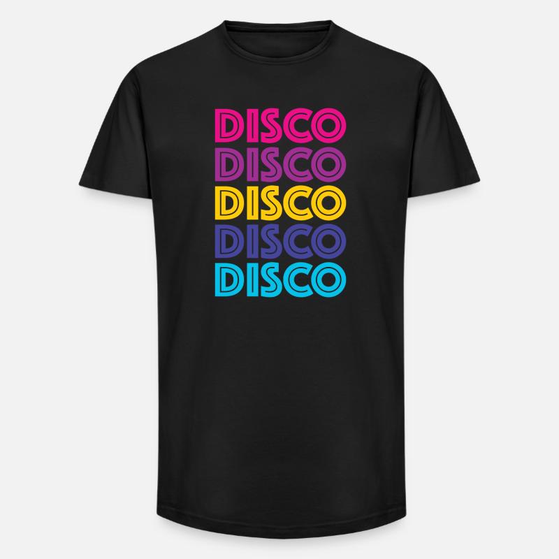 Disco Disco Disco - Long Fit Männer T-Shirt - Schwarz