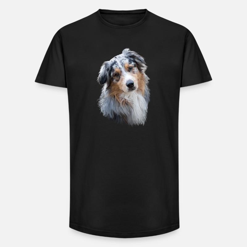 Australian Shepherd - Long Fit Männer T-Shirt - Schwarz