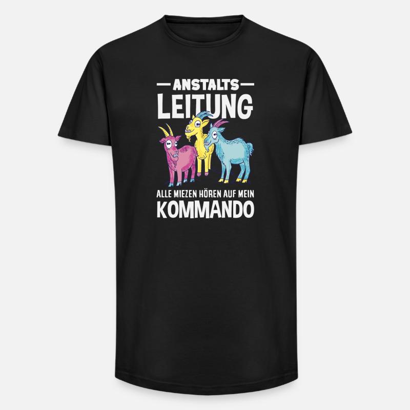 Anstaltsleitung Chef Leitung - Long Fit Männer T-Shirt - Schwarz