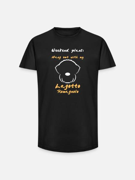 Week-end 2 - T-shirt coupe longue homme - noir