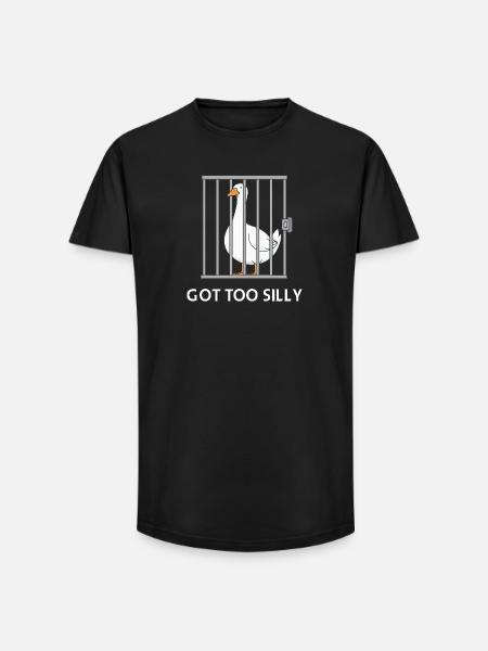 Goose – Got Too Silly - Long Fit Men's T-Shirt - black