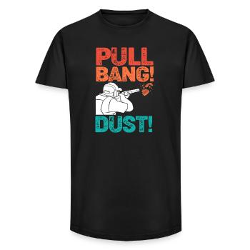 Clay pigeons - Long Fit Men's T-Shirt - black - Front - AI Model Male 185 light (185cm)