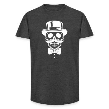 Groom Squelette - T-shirt coupe longue homme - charbon - Devant - AI Model Male 185 light (185cm)