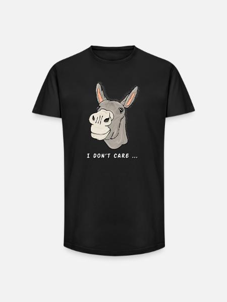 donkey the clever stubborn zoo animal - Long Fit Men's T-Shirt - black