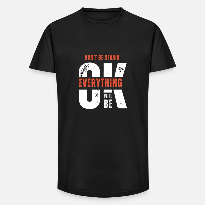 Bleiben Sie stark - Long Fit Männer T-Shirt - Schwarz