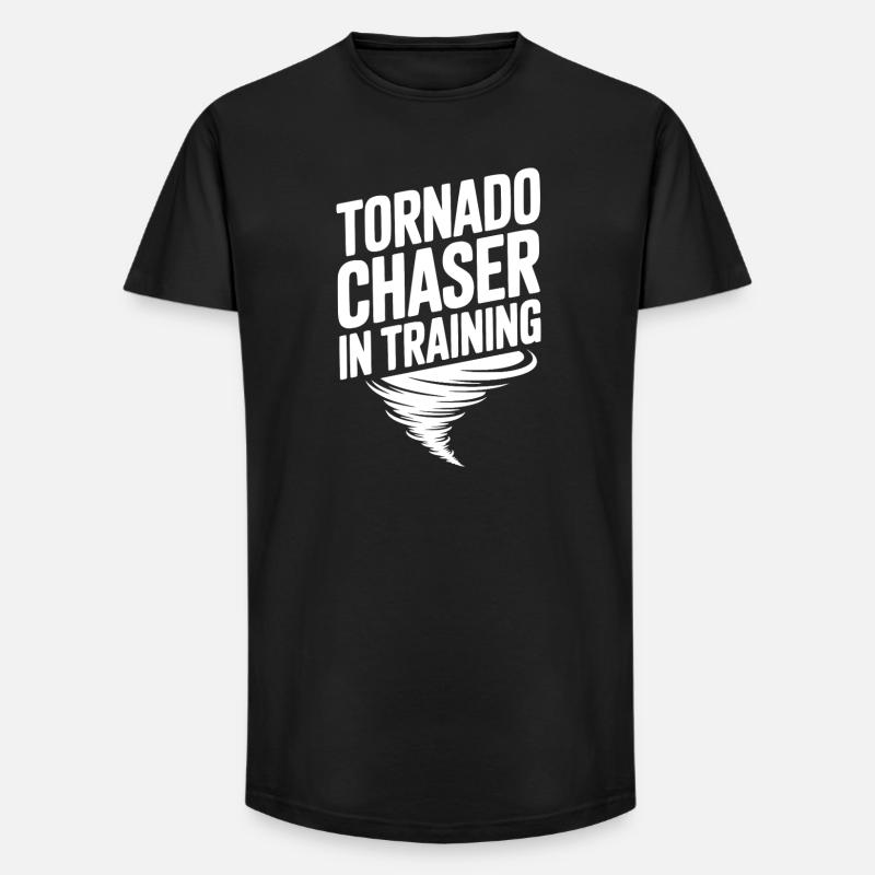 Tornado Chaser in Training - Long Fit Men's T-Shirt - black