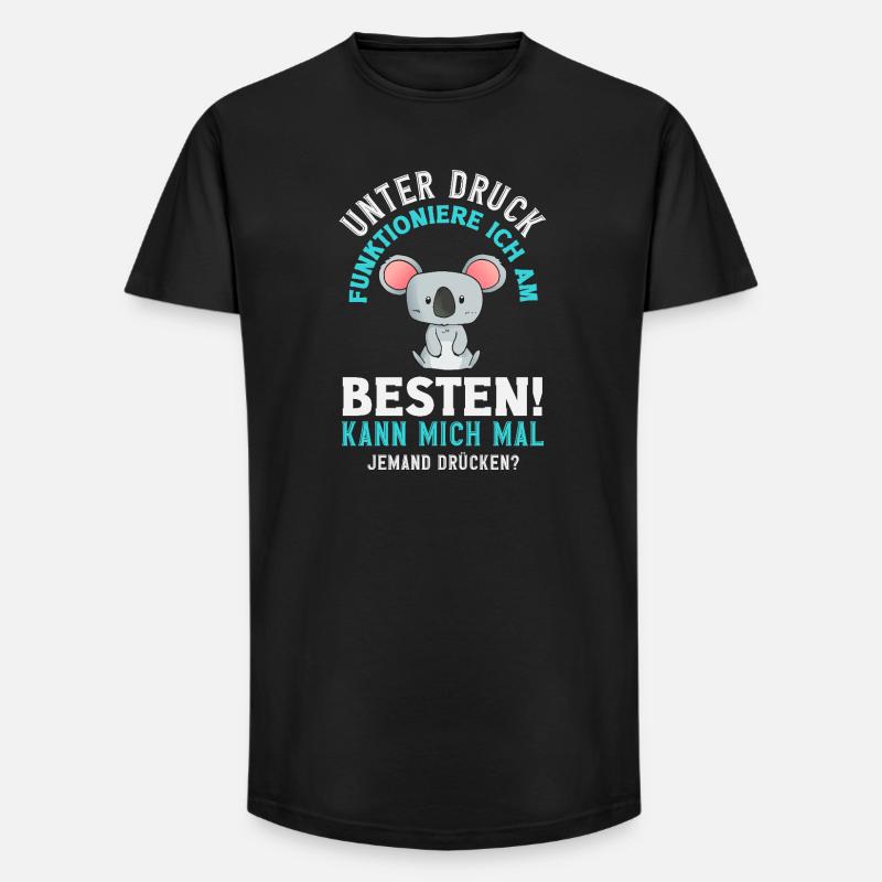 I function best under pressure - Long Fit Men's T-Shirt - black