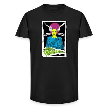 Bride of Franky Retro Poster Design - Long Fit Men's T-Shirt - black - Front - AI Model Male 185 light (185cm)