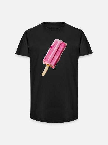 Pinkes Eis am STil - Long Fit Männer T-Shirt - Schwarz