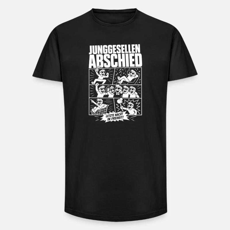 Junggesellen Abschied Party Comic - Long Fit Männer T-Shirt - Schwarz