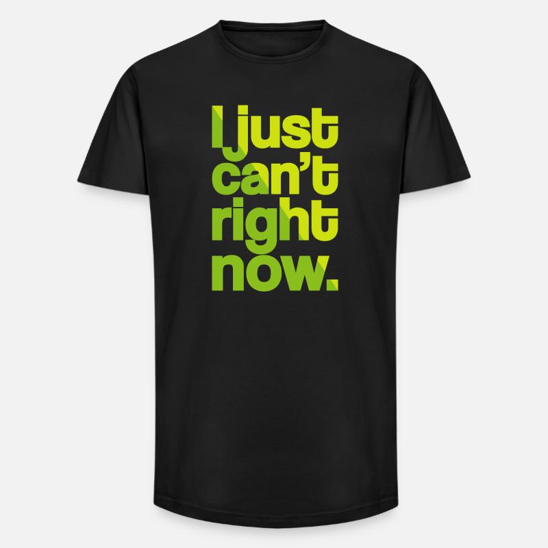 Geht einfach nicht (dunkel) - Long Fit Männer T-Shirt - Schwarz