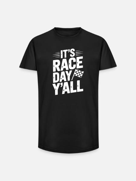 It’s Race Day Y’all - Long Fit Men's T-Shirt - black