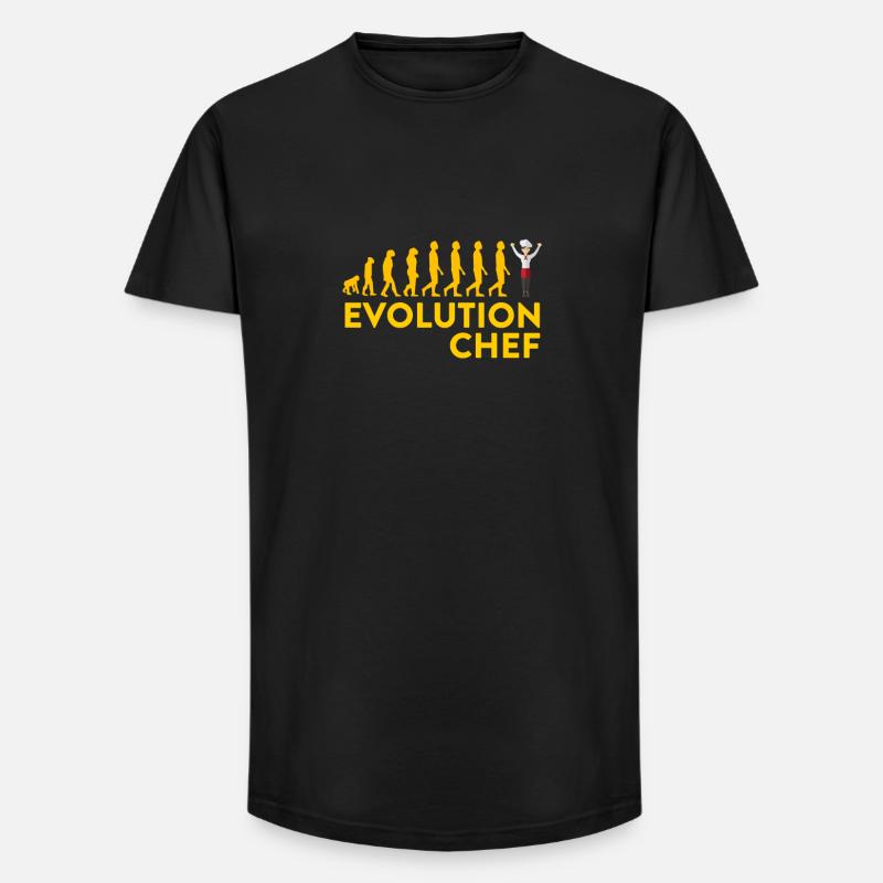Evolutionärer Chef Motive - Long Fit Männer T-Shirt - Schwarz