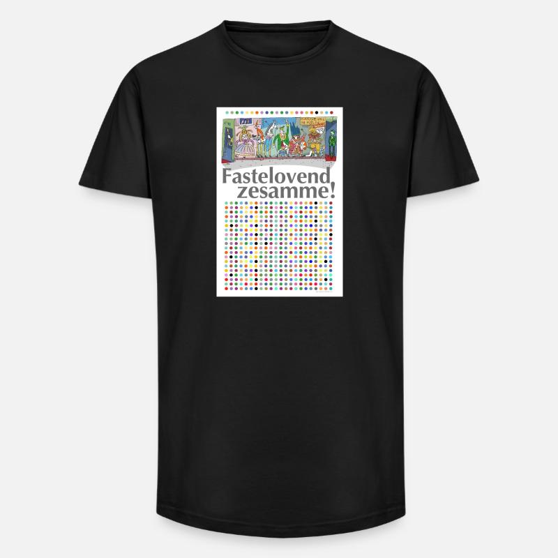 Karneval - Long Fit Männer T-Shirt - Schwarz