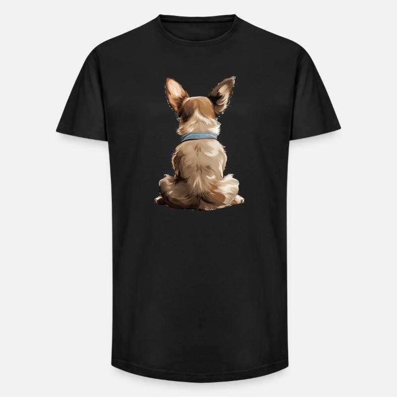 Chihuahua - Long Fit Männer T-Shirt - Schwarz