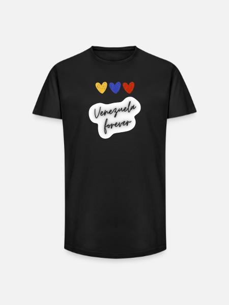 Venezuela Forever - Long Fit Men's T-Shirt - black