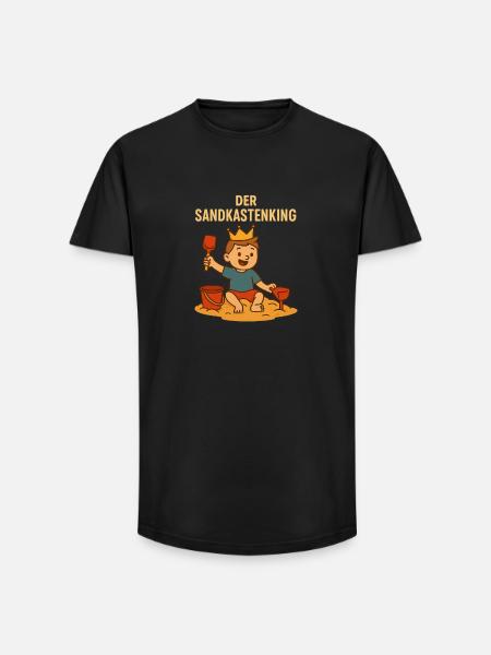 Der Sandkasten König - Long Fit Männer T-Shirt - Schwarz