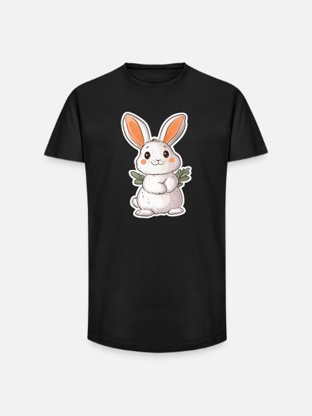 Hare - Long Fit Men's T-Shirt - black