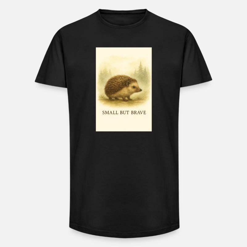 Kleiner Spine-Held - Long Fit Männer T-Shirt - Schwarz