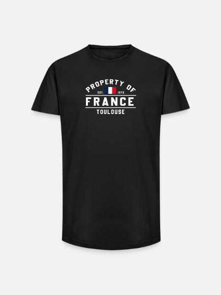 French Property Toulouse - Long Fit Men's T-Shirt - black
