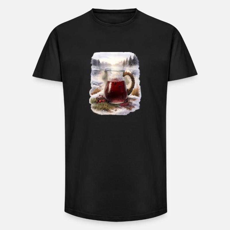 Winter Mors Karaffe - Long Fit Männer T-Shirt - Schwarz