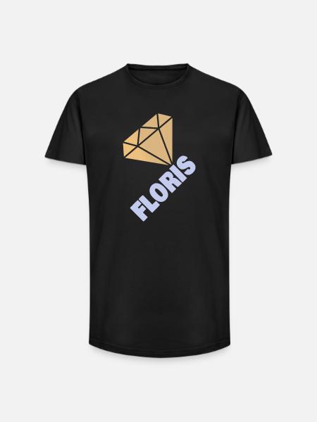 Geschenk für Floris - Long Fit Männer T-Shirt - Schwarz