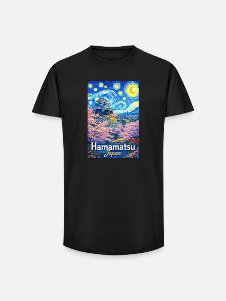 Hamamatsu, Japan - Long Fit Men's T-Shirt - black