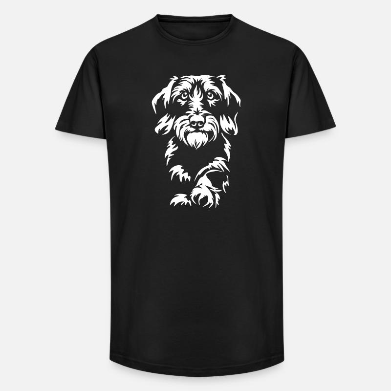 Dackel "Black Edition" - Long Fit Männer T-Shirt - Schwarz