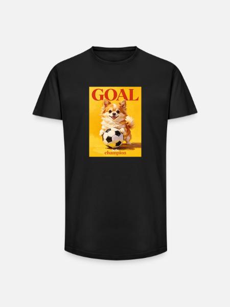 Werde zum Fußball-Champion - Long Fit Männer T-Shirt - Schwarz