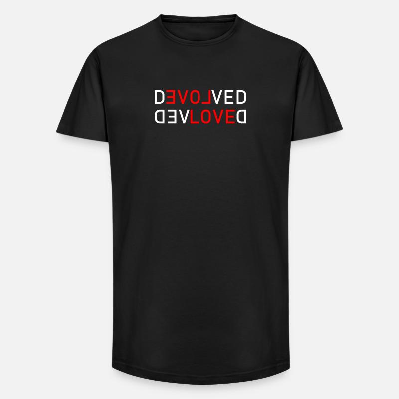 Love Devolved - Long Fit Männer T-Shirt - Schwarz