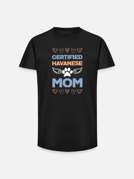 Certified Havanese Mom - Long Fit Men's T-Shirt - black