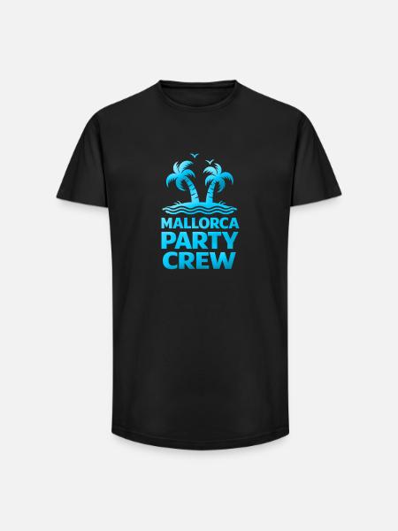 Mallorca Party Crew - Long Fit Men's T-Shirt - black