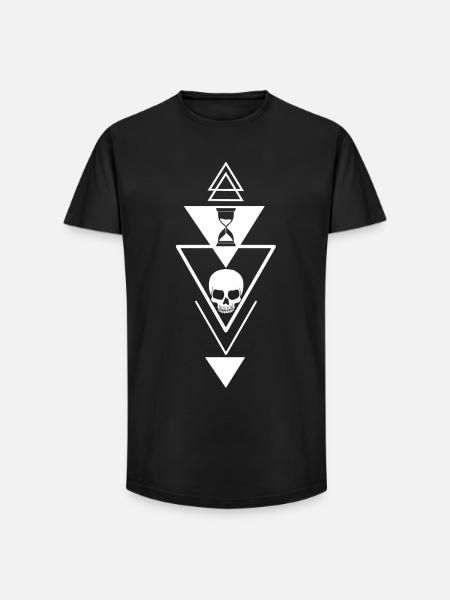 The passing of time - Long Fit Men's T-Shirt - black