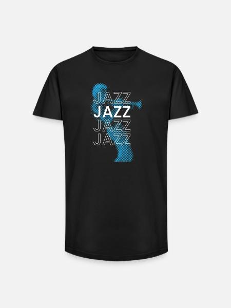 Jazz Club poster - Long Fit Men's T-Shirt - black