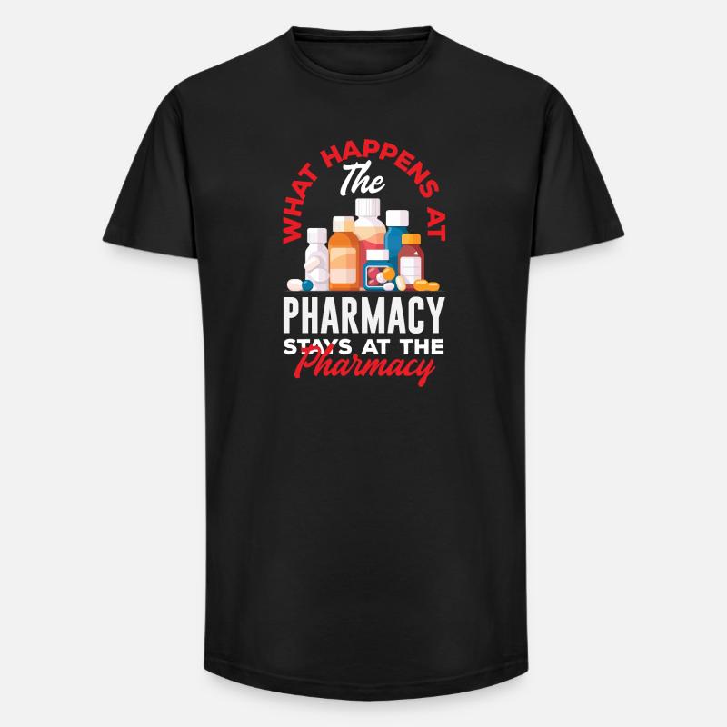 Apotheker Pharmazeutisch-technischer - Long Fit Männer T-Shirt - Schwarz
