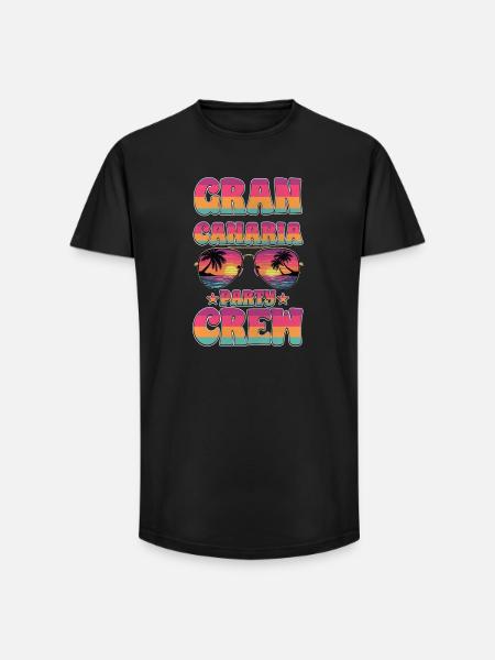 Gran Canaria Party Crew - Long Fit Men's T-Shirt - black