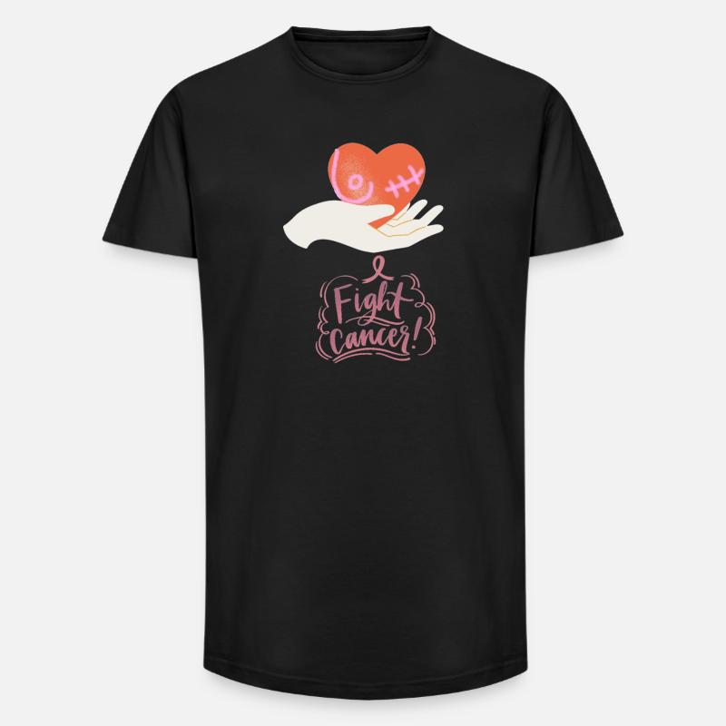 Kampf gegen Krebs - Long Fit Männer T-Shirt - Schwarz