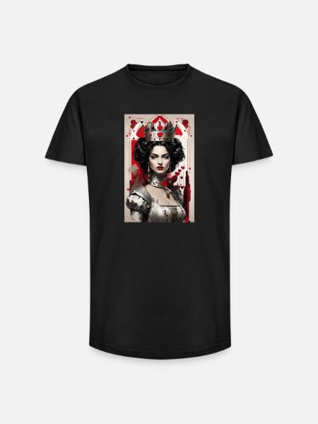 Fantasy-Cyberpunk der Königin der Herzen III - Long Fit Männer T-Shirt - Schwarz
