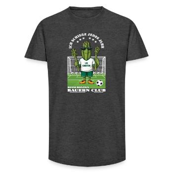 1.FC Garten Spargel Verein - Long Fit Männer T-Shirt - Anthrazit - Vorne - AI Model Male 185 light (185cm)