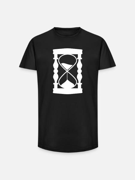 Sablier - T-shirt coupe longue homme - noir