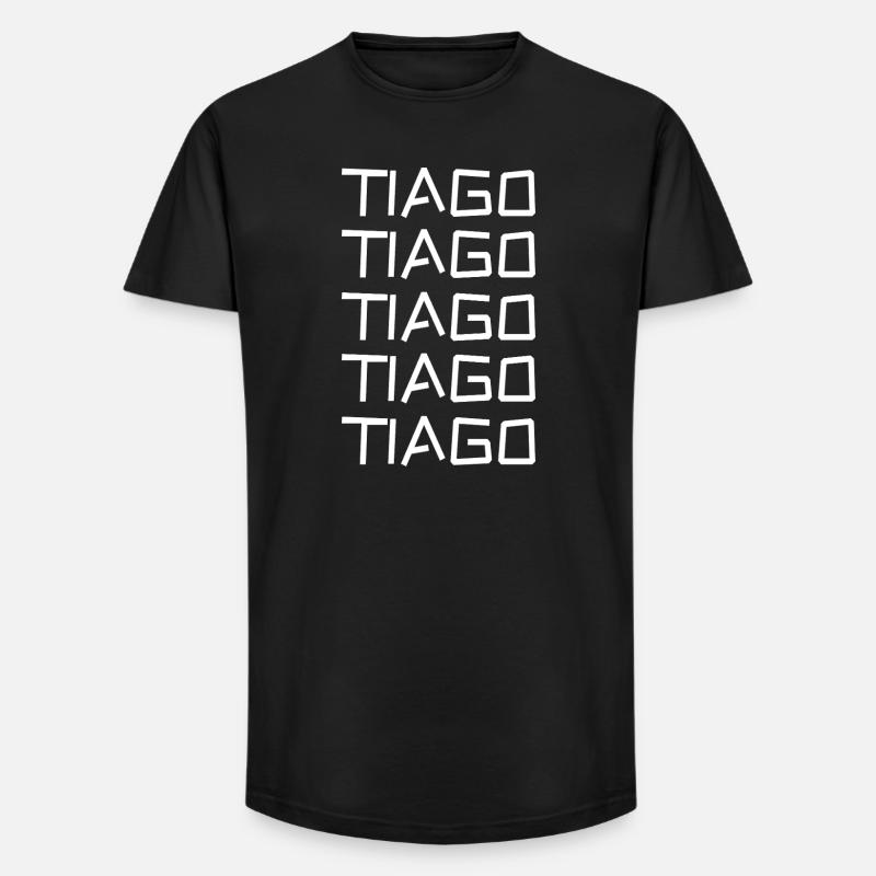 Tiago as a bachelor - Long Fit Men's T-Shirt - black