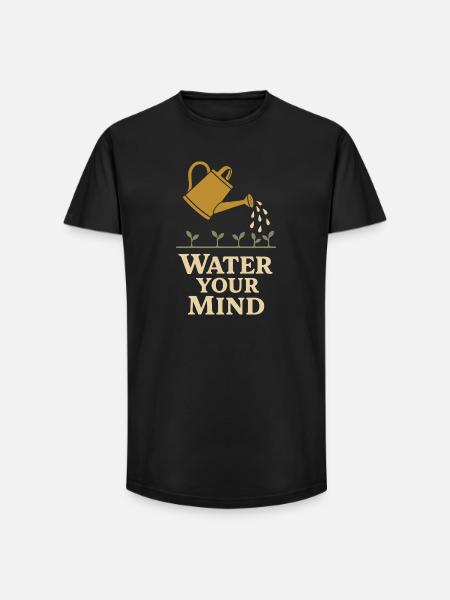 Funny garden humor, plant lover, - Long Fit Men's T-Shirt - black