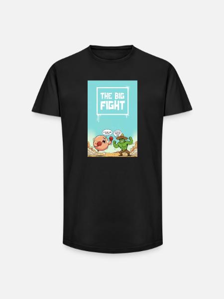 The big fight - Long Fit Men's T-Shirt - black