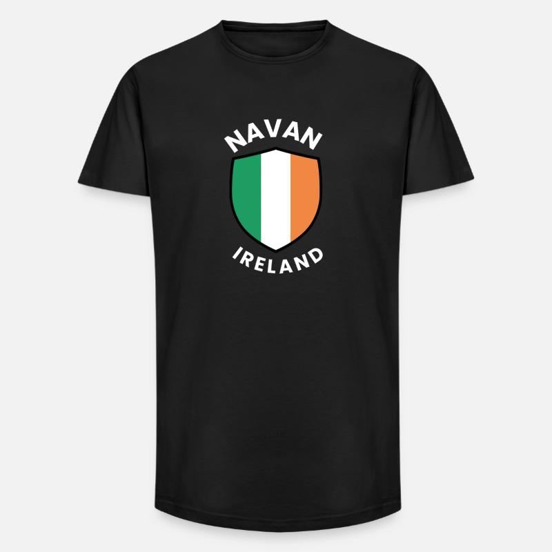 Navaner Schild von Irland - Long Fit Männer T-Shirt - Schwarz