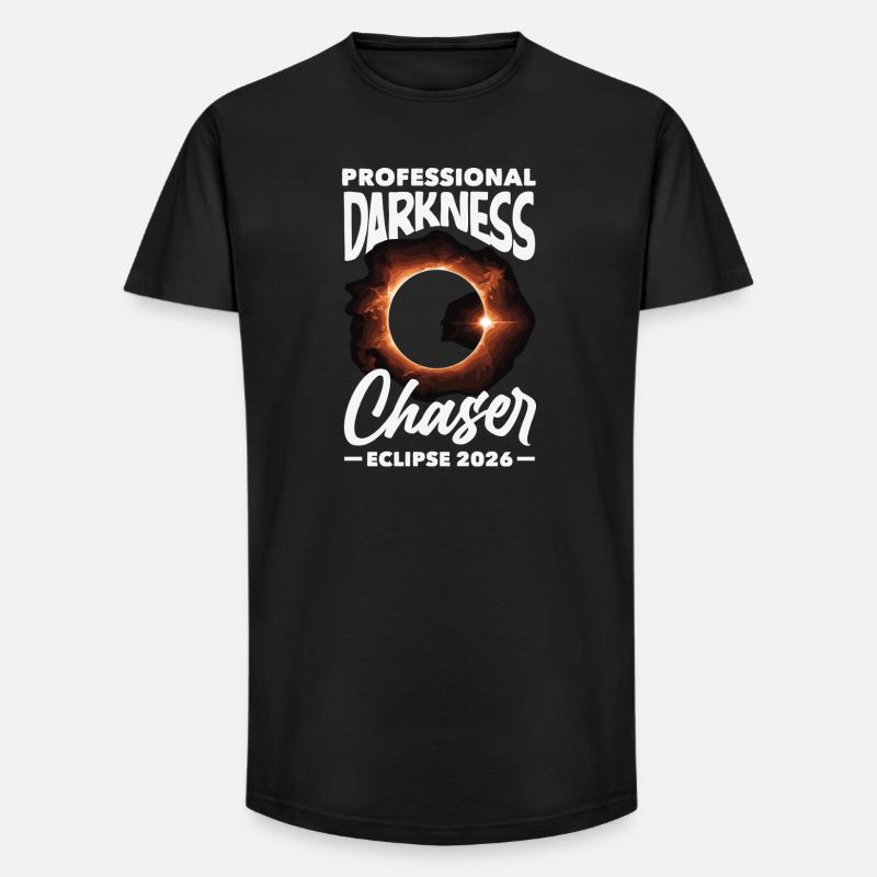 Solar eclipse 2026, August 12 - Long Fit Men's T-Shirt - black