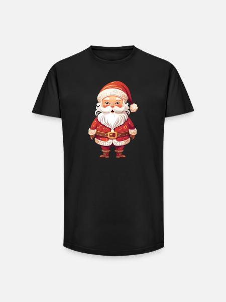 Joyeux Père Noël - T-shirt coupe longue homme - noir
