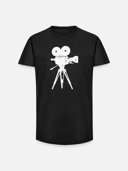 Caméra à pellicule Caméra - T-shirt coupe longue homme - noir
