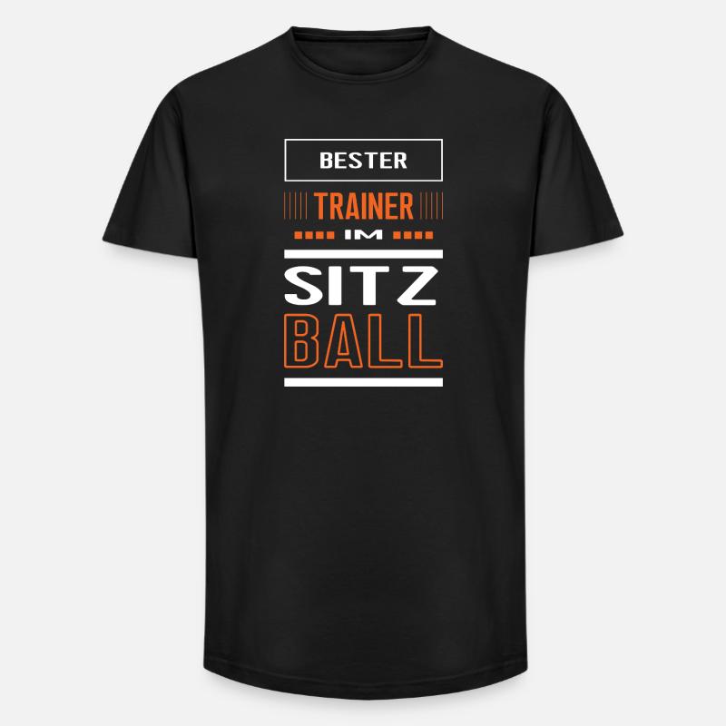 Bester Sitzball Trainer Sitzballtrainer Training - Long Fit Männer T-Shirt - Schwarz
